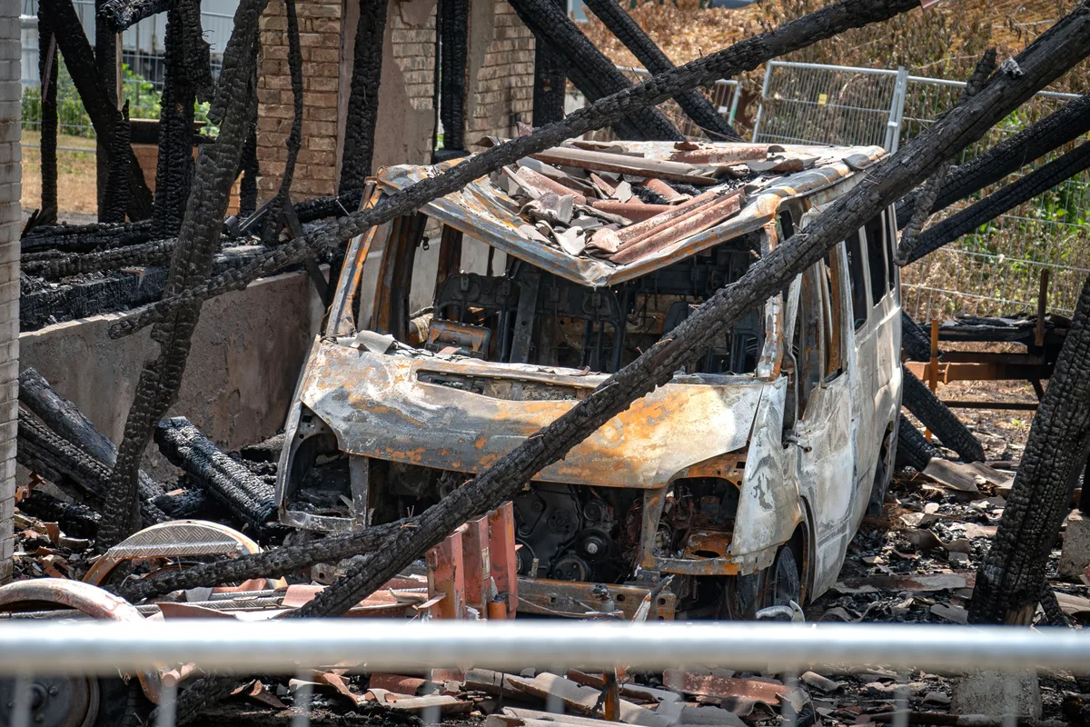 Brandruine bei Tagelswangen.